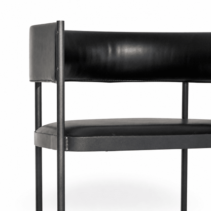 Industrial Frame Leather Chair - FURNIBLE.