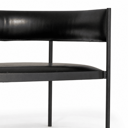 Industrial Frame Leather Chair - FURNIBLE.