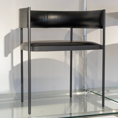 Industrial Frame Leather Chair - FURNIBLE.