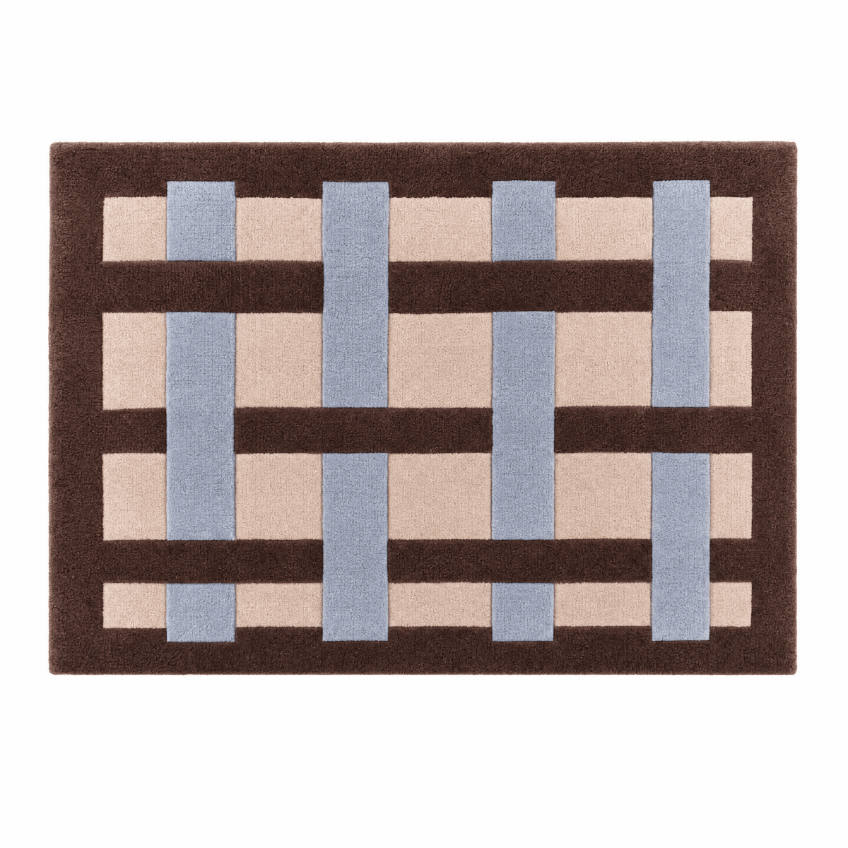 Interlock Lattice Tufted Rug - FURNIBLE.