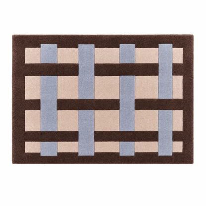 Interlock Lattice Tufted Rug - FURNIBLE.