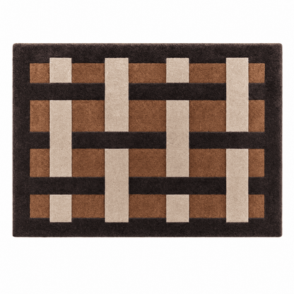 Interlock Lattice Tufted Rug - FURNIBLE.