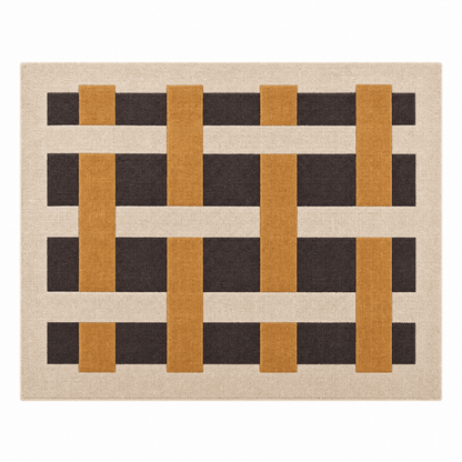 Interlock Lattice Tufted Rug - FURNIBLE.