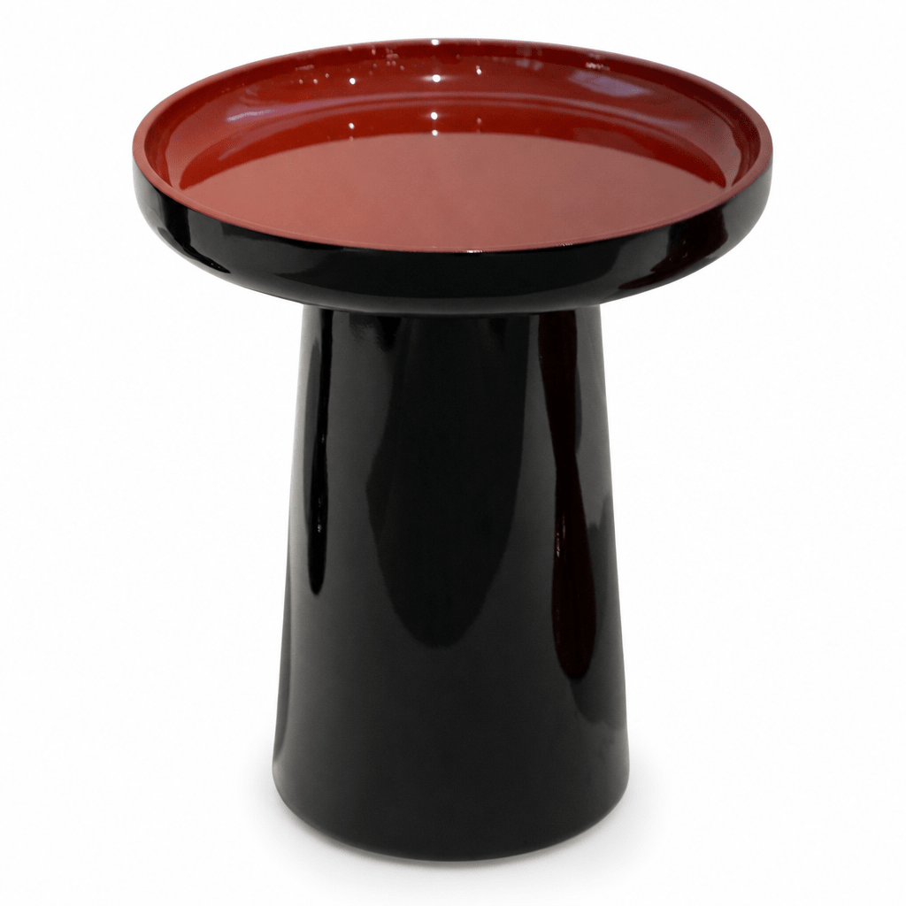 Lacquer Disc Accent Table - FURNIBLE.