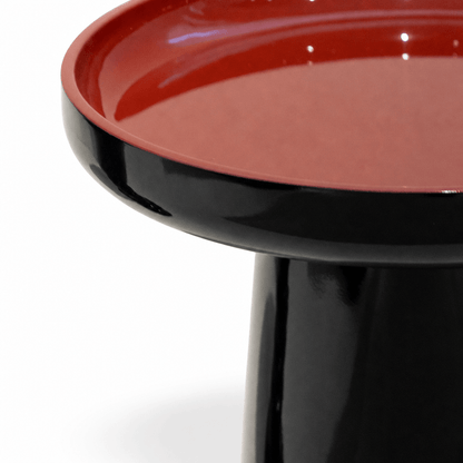 Lacquer Disc Accent Table - FURNIBLE.