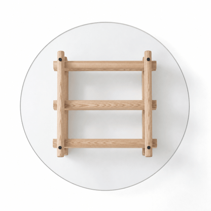 Lattice Glass Coffee Table - FURNIBLE.