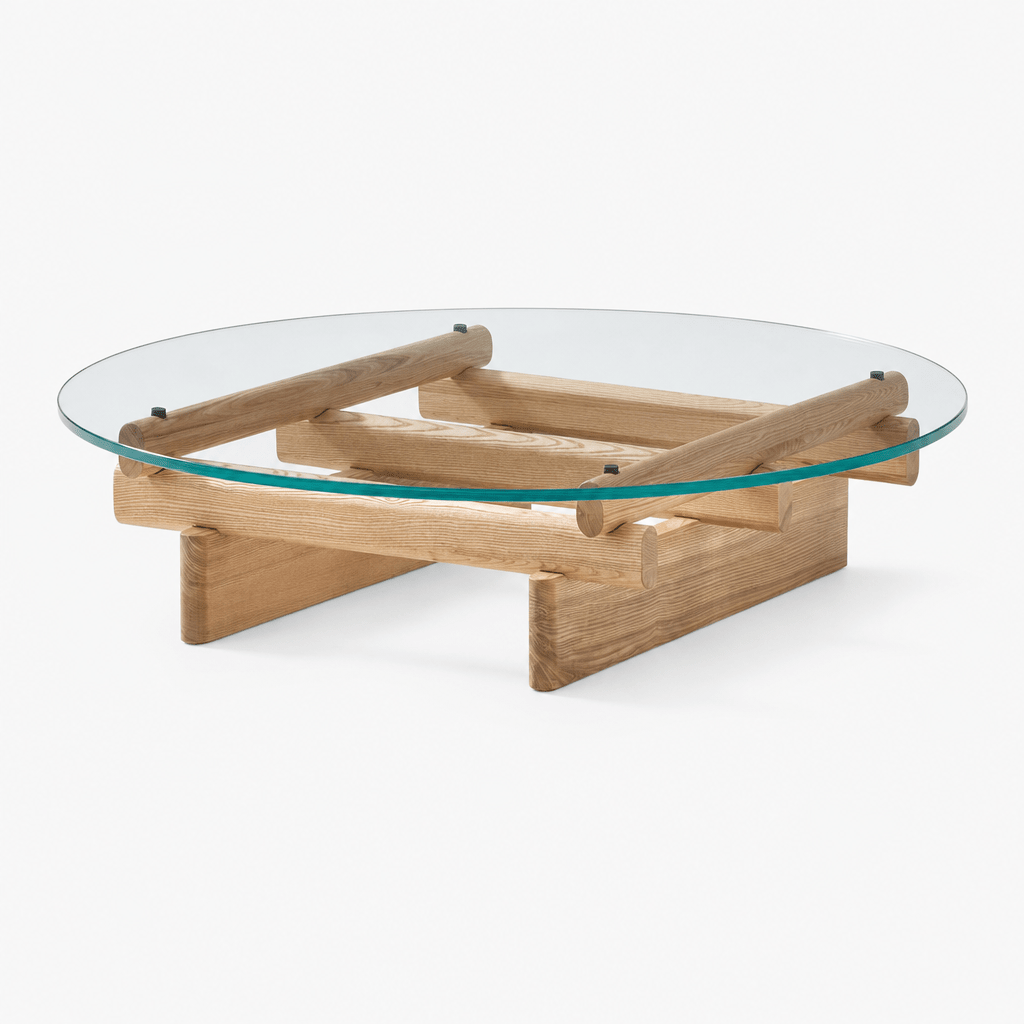 Lattice Glass Coffee Table - FURNIBLE.