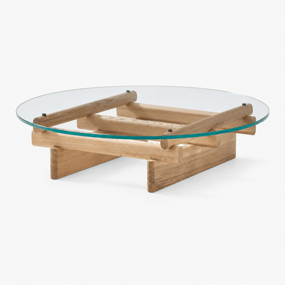 Lattice Glass Coffee Table - FURNIBLE.
