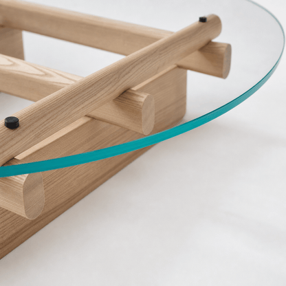 Lattice Glass Coffee Table - FURNIBLE.