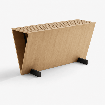 Lattice Oak Console - FURNIBLE.