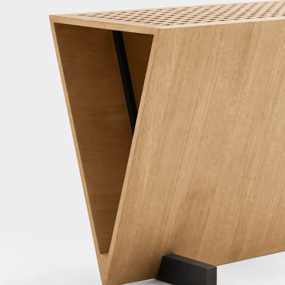 Lattice Oak Console - FURNIBLE.