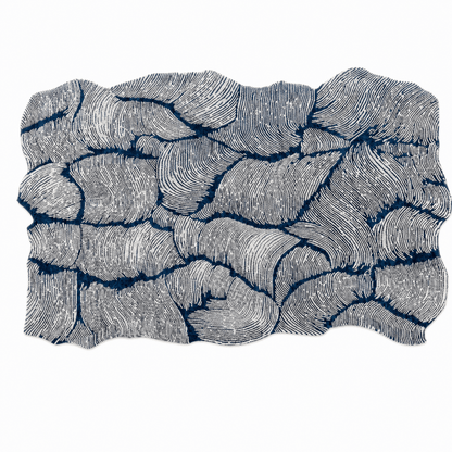Layered Leaf Tufted Rug - FURNIBLE.