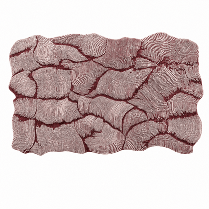 Layered Leaf Tufted Rug - FURNIBLE.