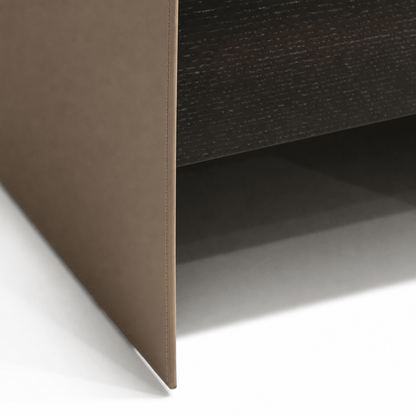 Leather Wrapped Nightstand - FURNIBLE.