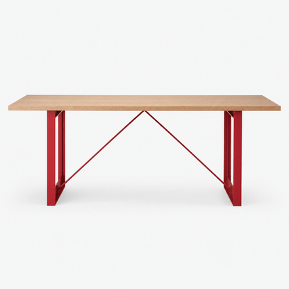 Linea Red Dining Table - FURNIBLE.