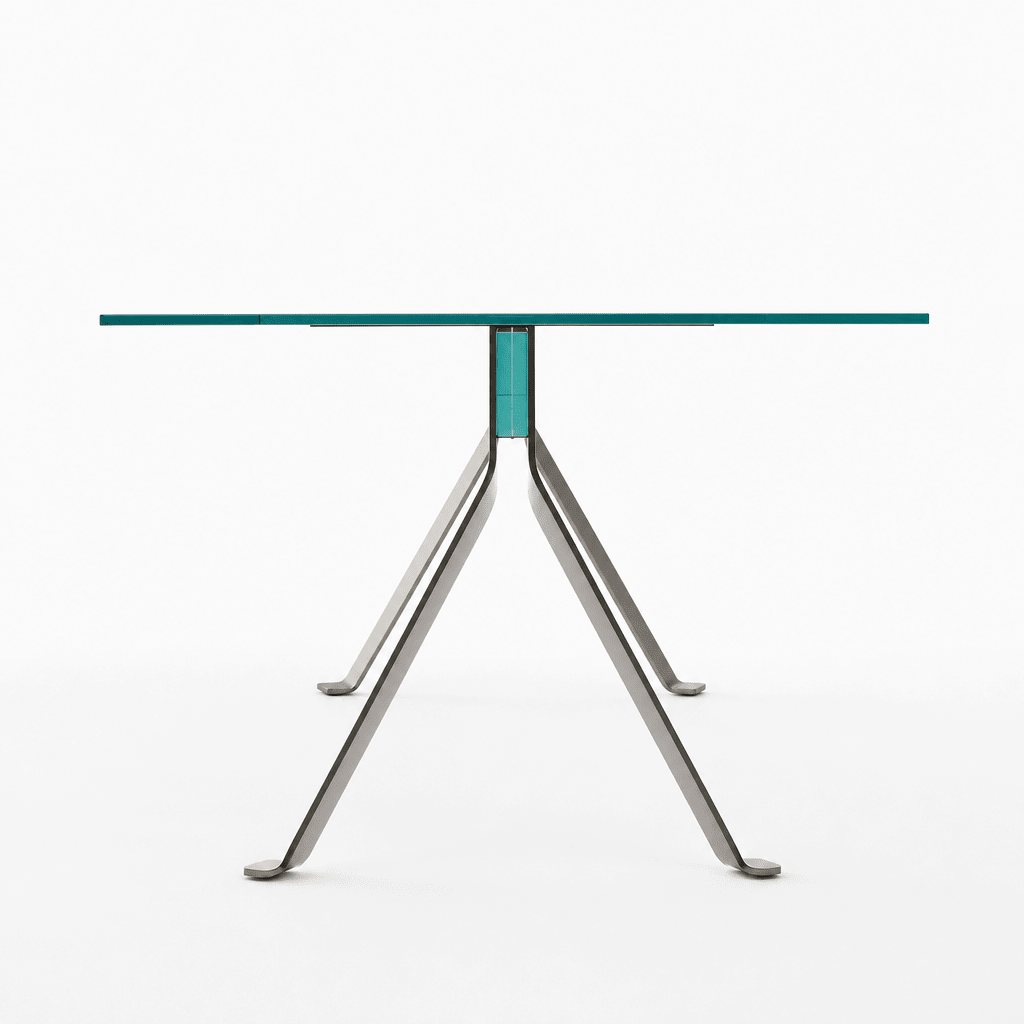 Lumi Blush Glass Dining Table - FURNIBLE.