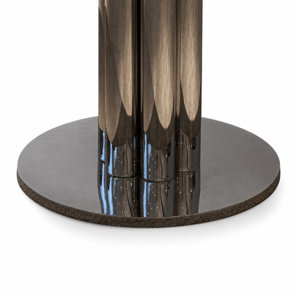 Lunar Marble Pedestal Table - FURNIBLE.