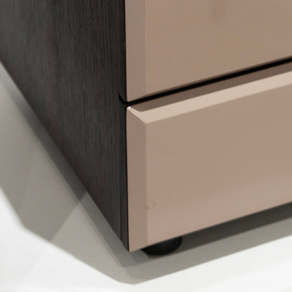 Modern Two - Tone Nightstand - FURNIBLE.