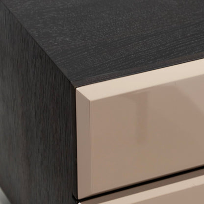 Modern Two - Tone Nightstand - FURNIBLE.