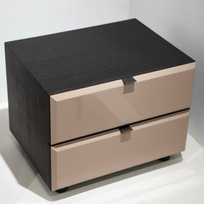 Modern Two - Tone Nightstand - FURNIBLE.
