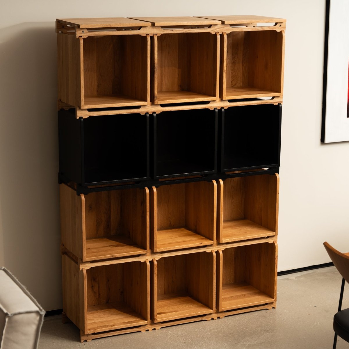 Modulo Oak Shelving - FURNIBLE.