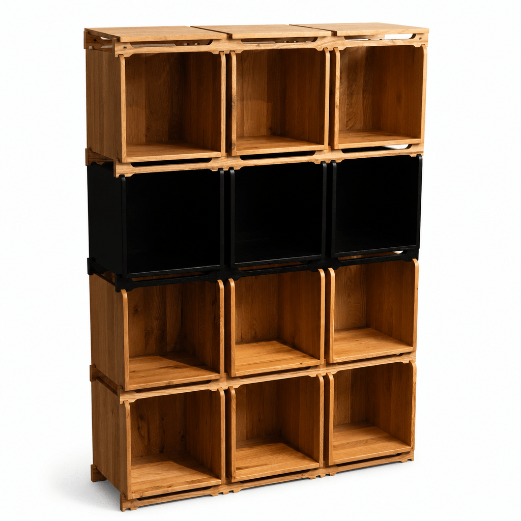 Modulo Oak Shelving - FURNIBLE.