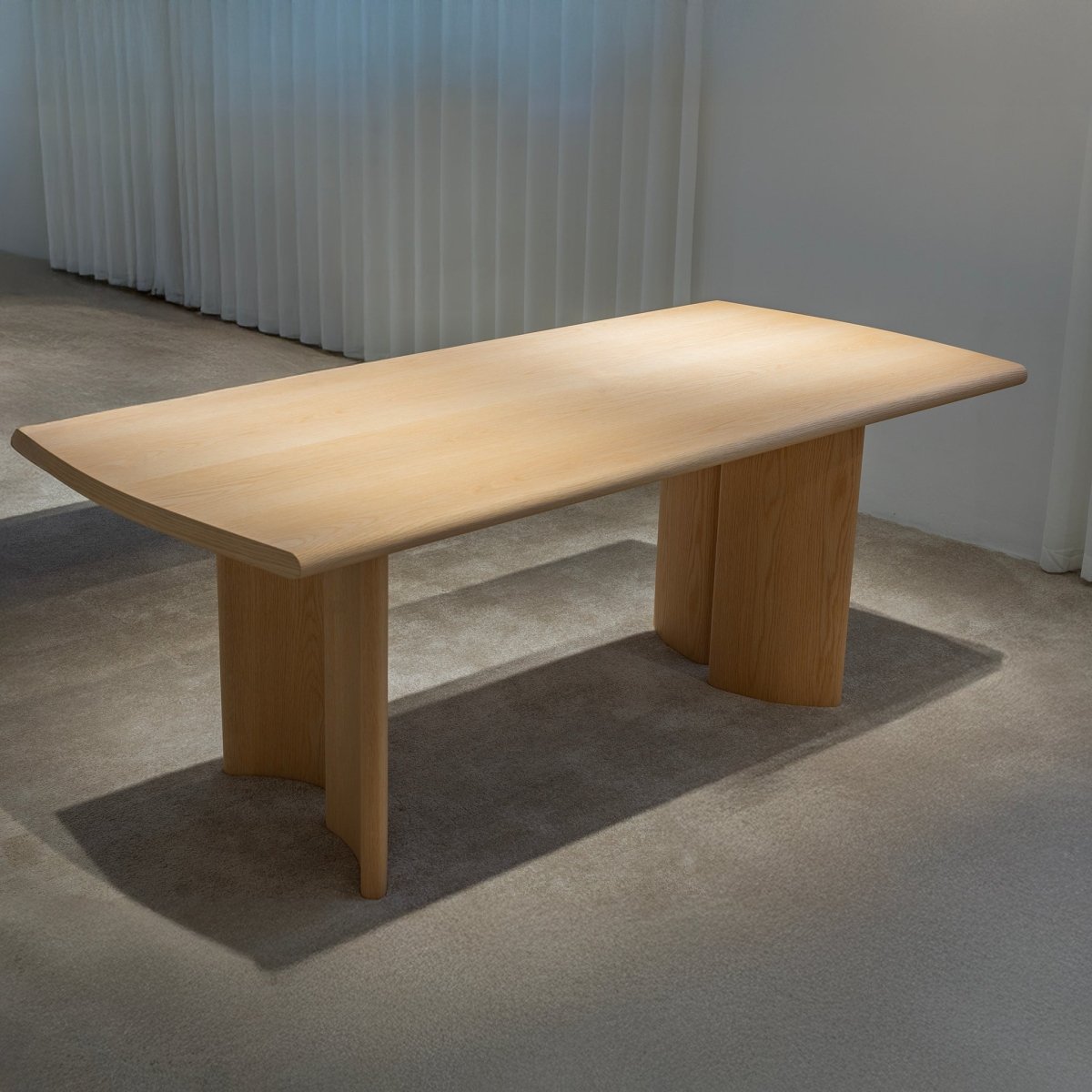 Monolithic Timber Dining Table - FURNIBLE.