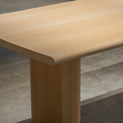 Monolithic Timber Dining Table - FURNIBLE.
