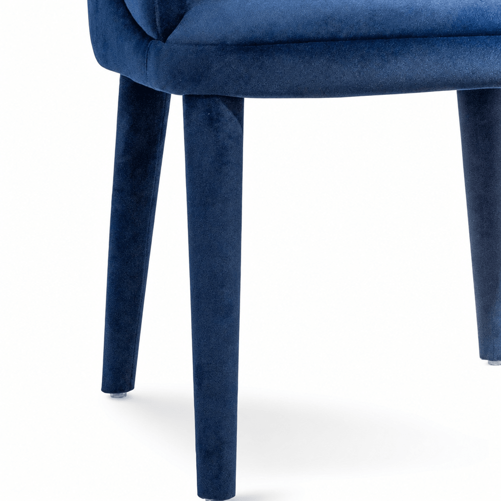 Navy Velvet Armchair - FURNIBLE.