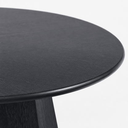 Noir Round Dining Table - FURNIBLE.