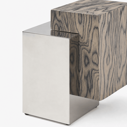 Offset Block Accent Table - FURNIBLE.