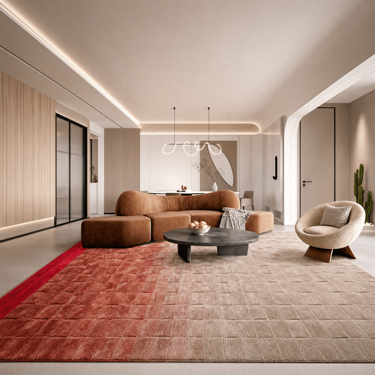 Ombre Fringe Rug - FURNIBLE.