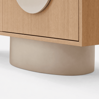 Orbit White Oak Sideboard - FURNIBLE.