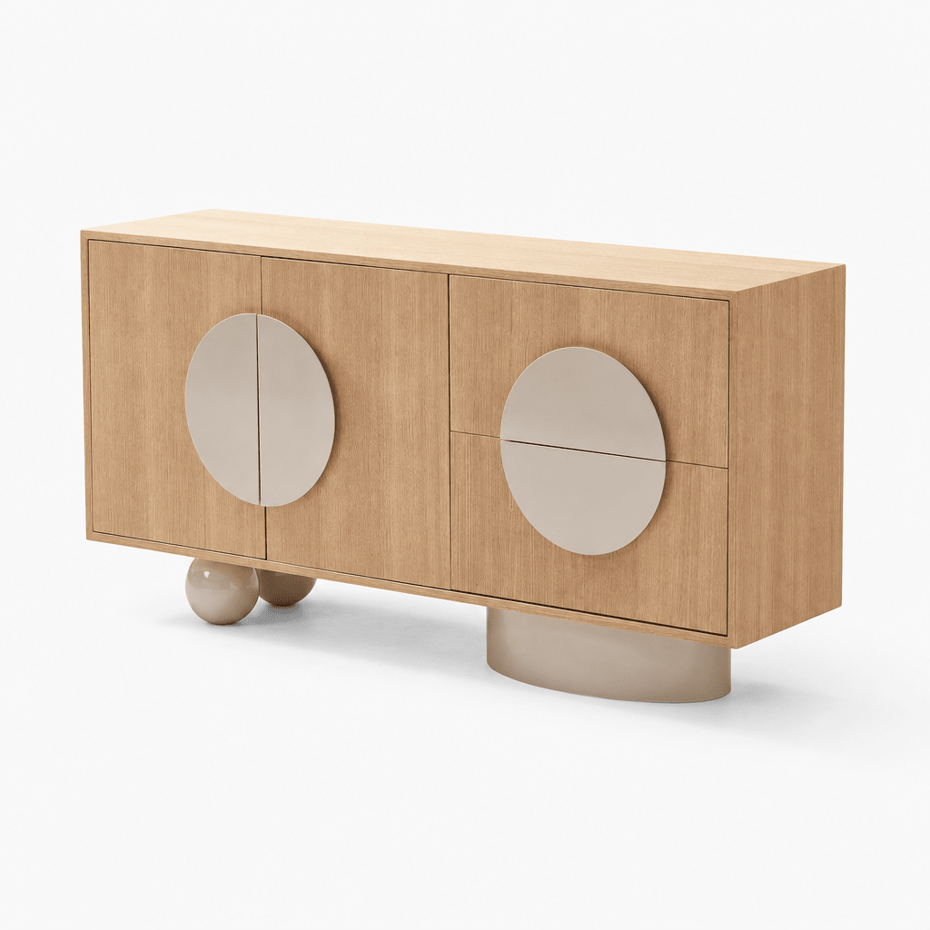 Orbit White Oak Sideboard - FURNIBLE.