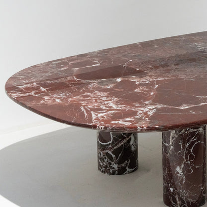 Oxblood Marble Coffee Table - FURNIBLE.