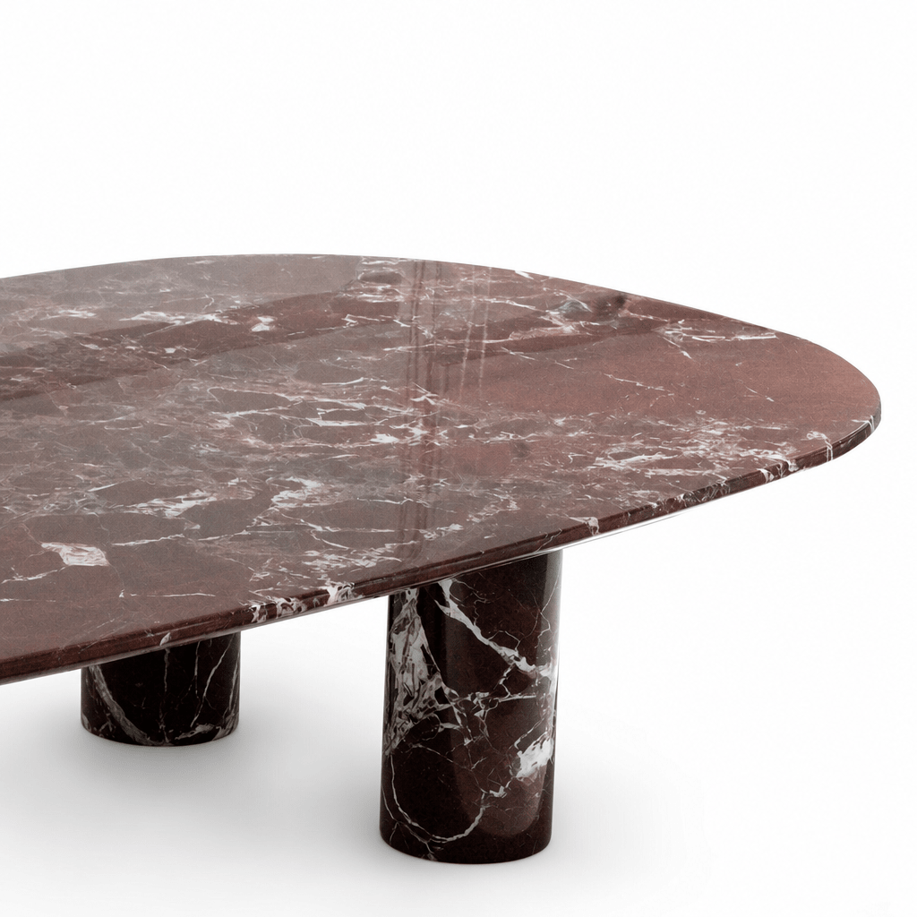 Oxblood Marble Coffee Table - FURNIBLE.