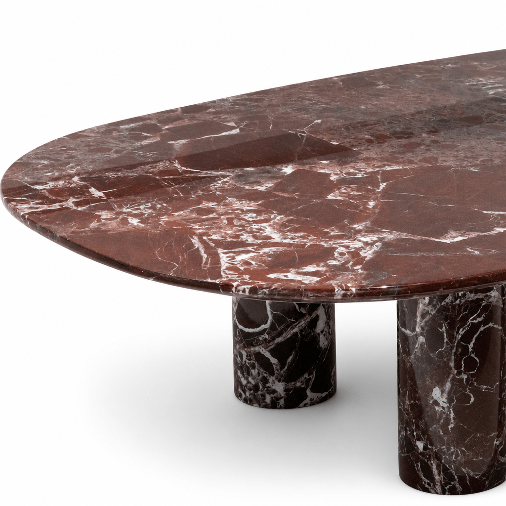 Oxblood Marble Coffee Table - FURNIBLE.