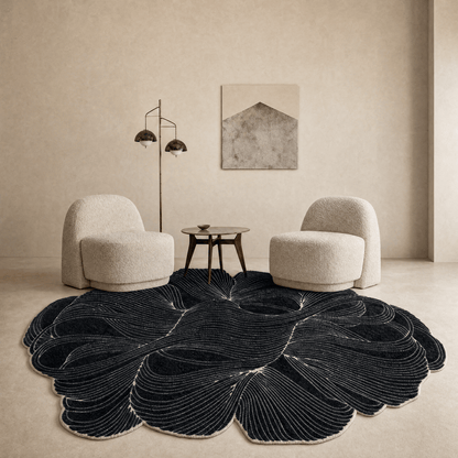 Petal Linework Rug - FURNIBLE.