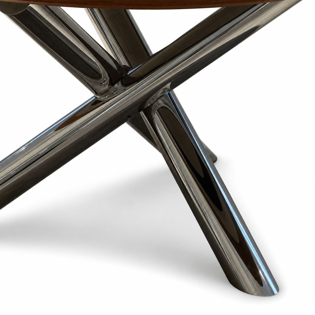 Radial Veneer Dining Table - FURNIBLE.