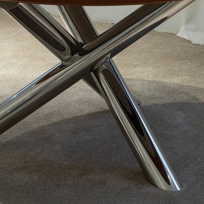 Radial Veneer Dining Table - FURNIBLE.