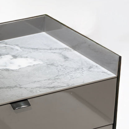 Refined Marble Nightstand - FURNIBLE.