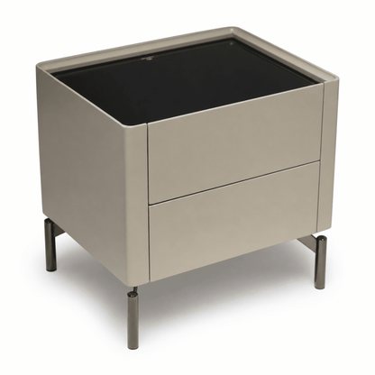 Refined Rectangular Nightstand - FURNIBLE.