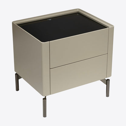 Refined Rectangular Nightstand - FURNIBLE.