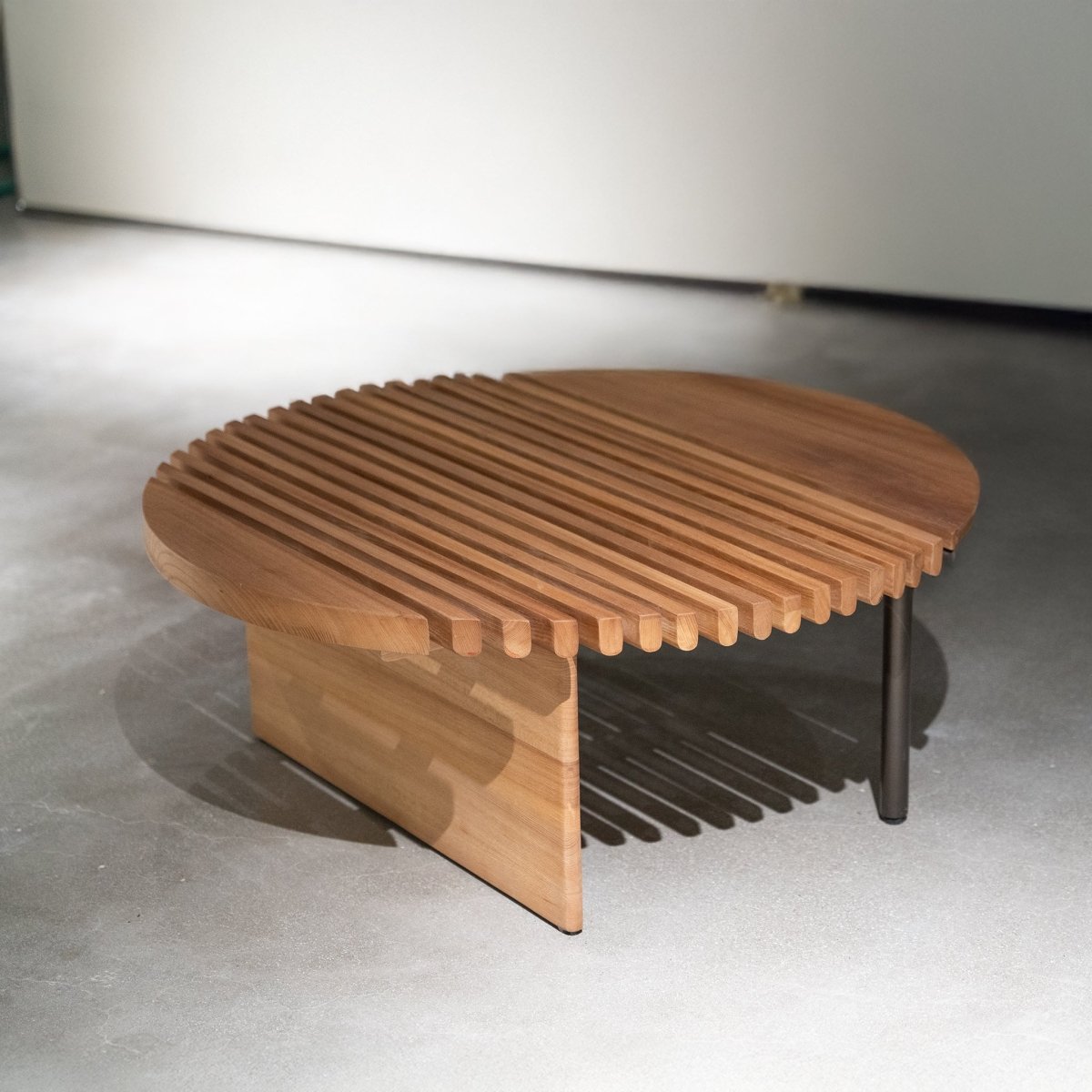 Rivulet Slatted Coffee Table - FURNIBLE.