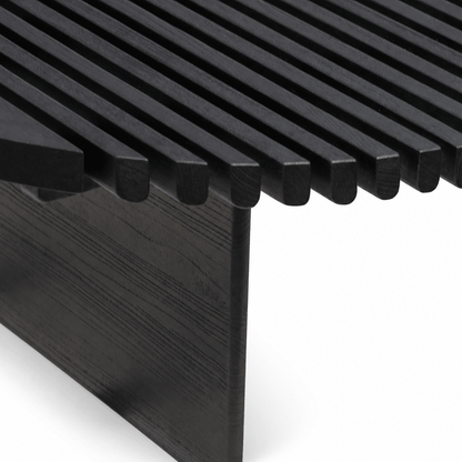Rivulet Slatted Coffee Table - FURNIBLE.