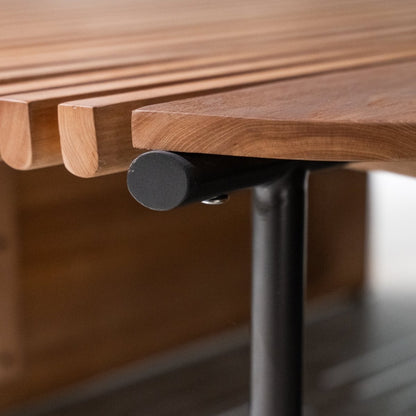 Rivulet Slatted Coffee Table - FURNIBLE.