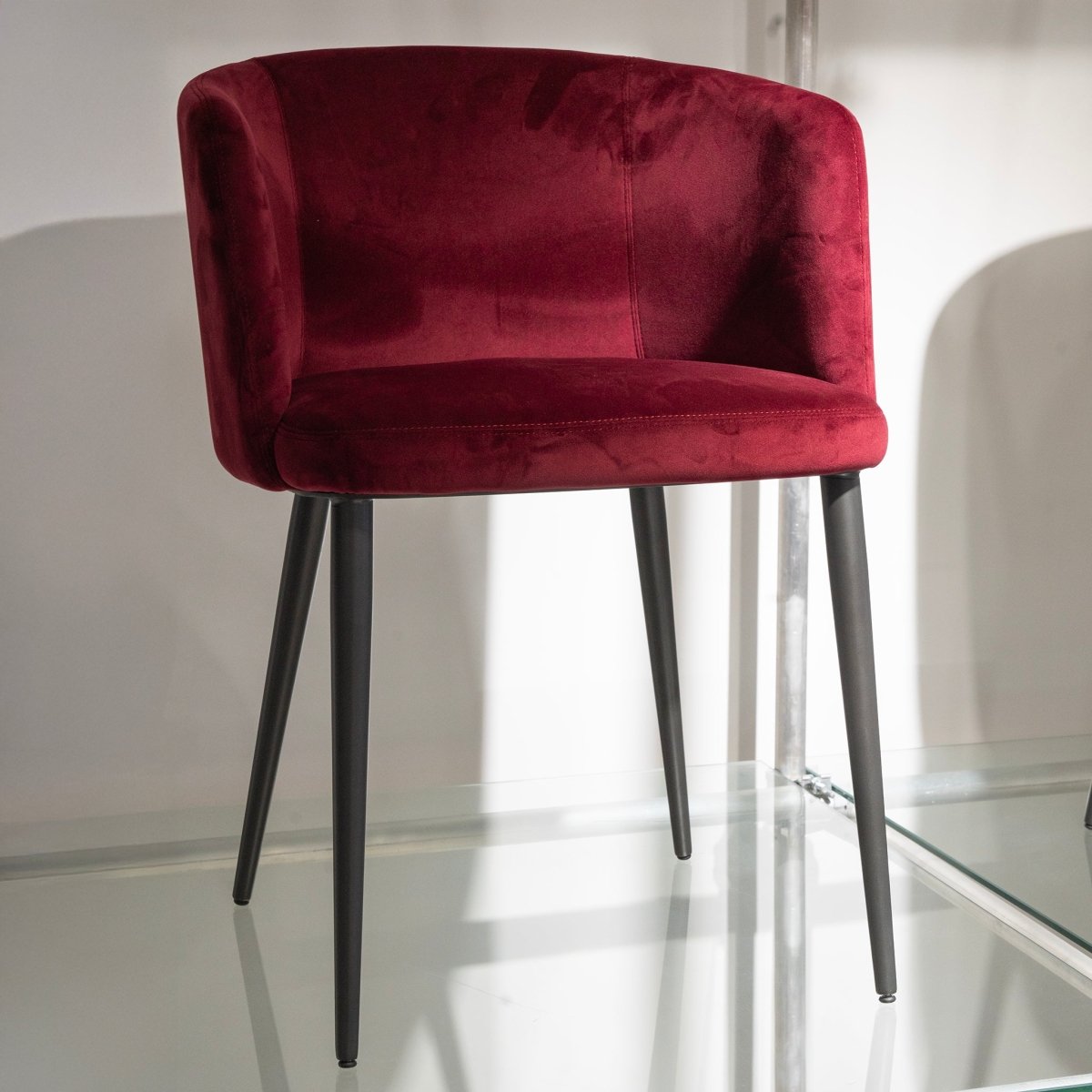 Ruby Velvet Dining Chair - FURNIBLE.