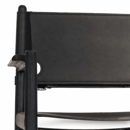 Saddle Leather Dining Armchair - FURNIBLE.