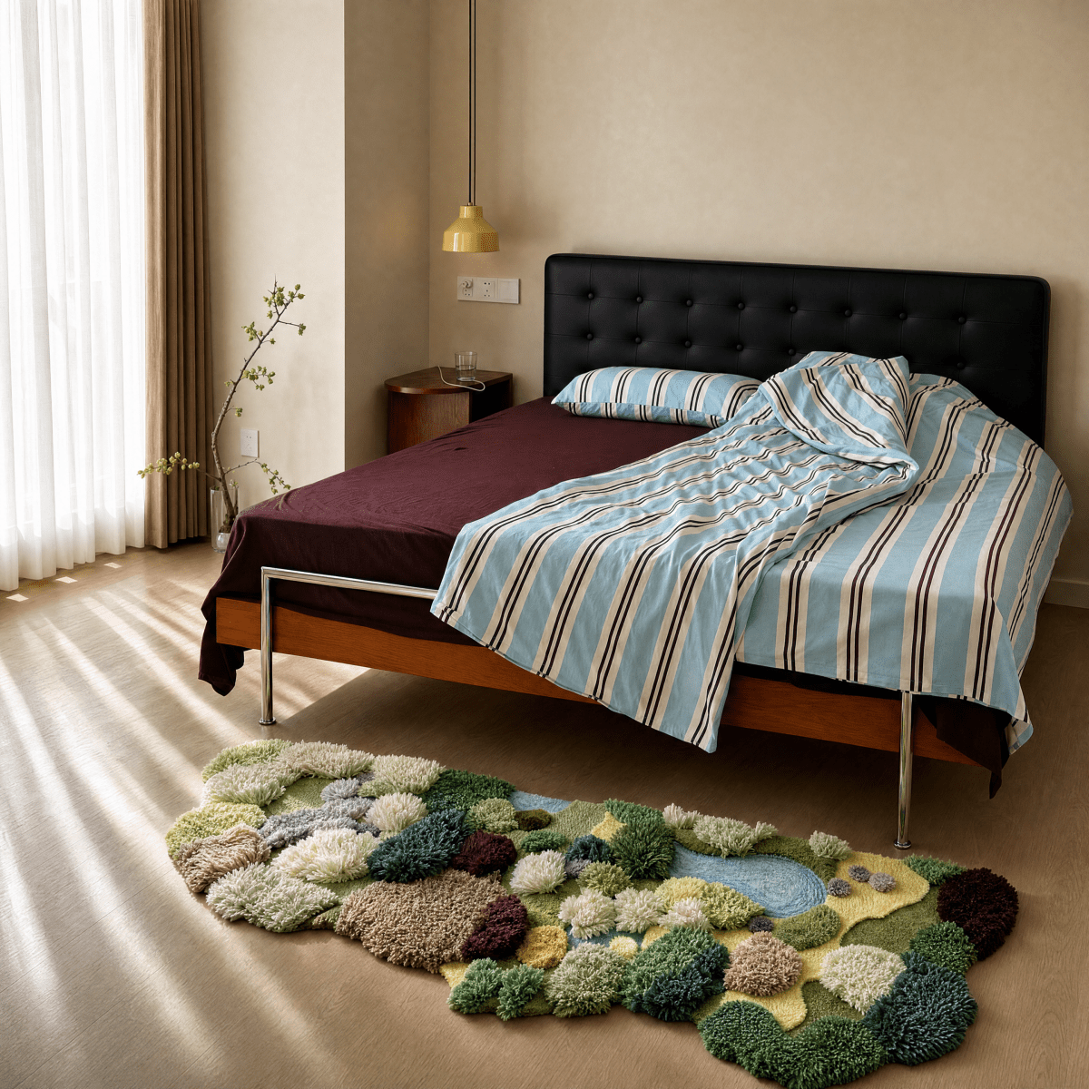 Sculpted Landscape Runner Rug - FURNIBLE.