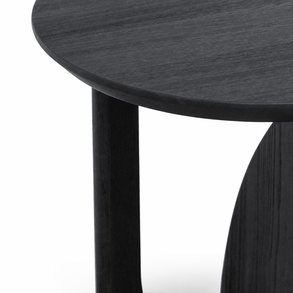 Sculpted Noir Side Table - FURNIBLE.